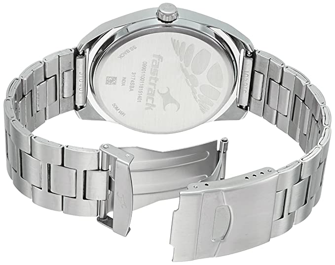 Fastrack Varsity (Analog Silver Dial Watch -NM3174SM01)